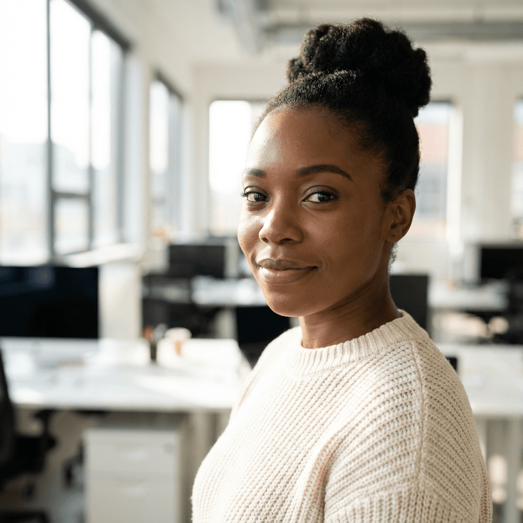 Senior product consultant in a professional headshot